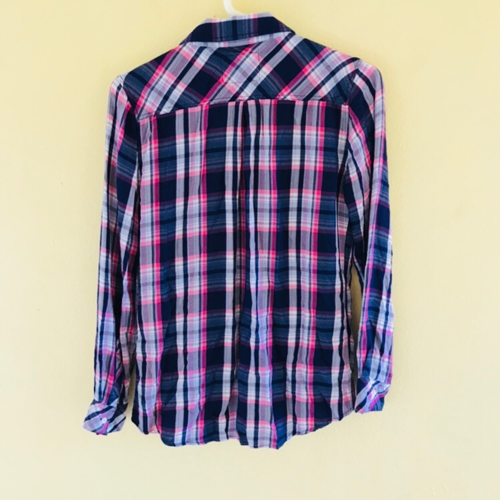 Rails Plaid Button Down Long Sleeve Shirt Top Sz S - Picture 3 of 6